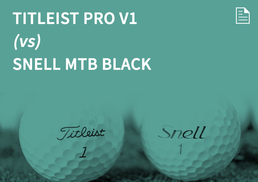 TITLEIST PRO V1 (vs) SNELL MTB BLACK